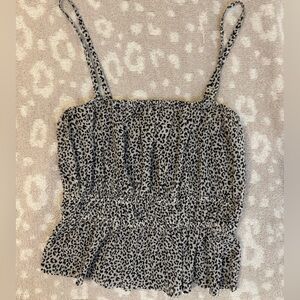 NWT Le Lis Leopard Print Top